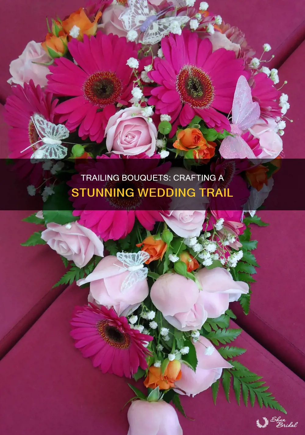 how to make trailing wedding bouquets