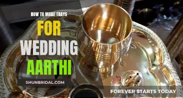 Personalized Trays for a Wedding Aarthi