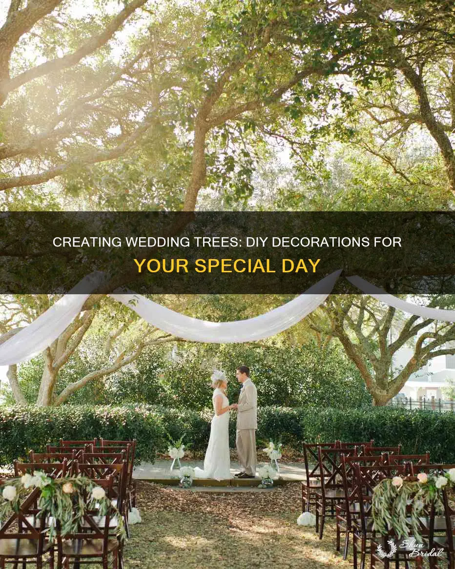 how to make trees for wedding decorations