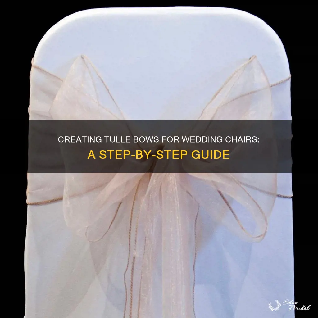 how to make tulle bows for wedding chairs