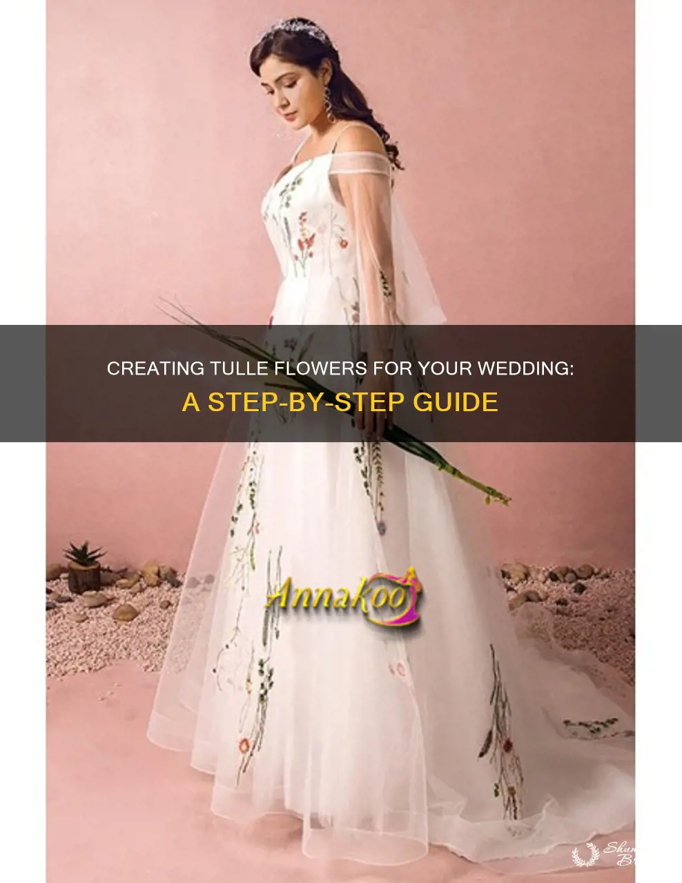 how to make tulle flowers for wedding