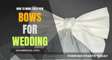 Creating Tulle Pew Bows for Your Wedding Day