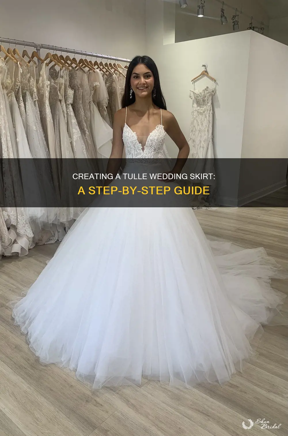 how to make tulle wedding skirt