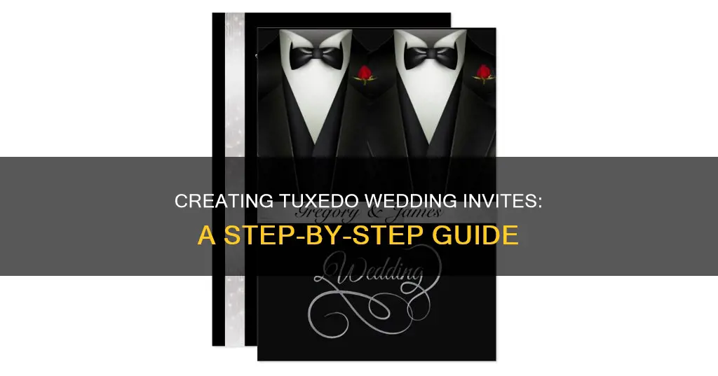 how to make tuxedo wedding invitations