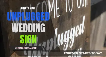 Creating a Charming Unplugged Wedding Sign