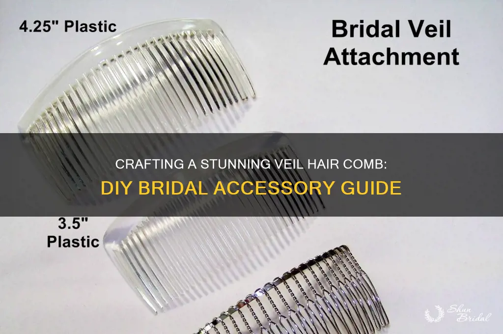 how to make veil hair comb