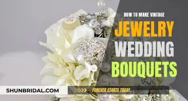 Create Unique Wedding Bouquets with Vintage Jewelry