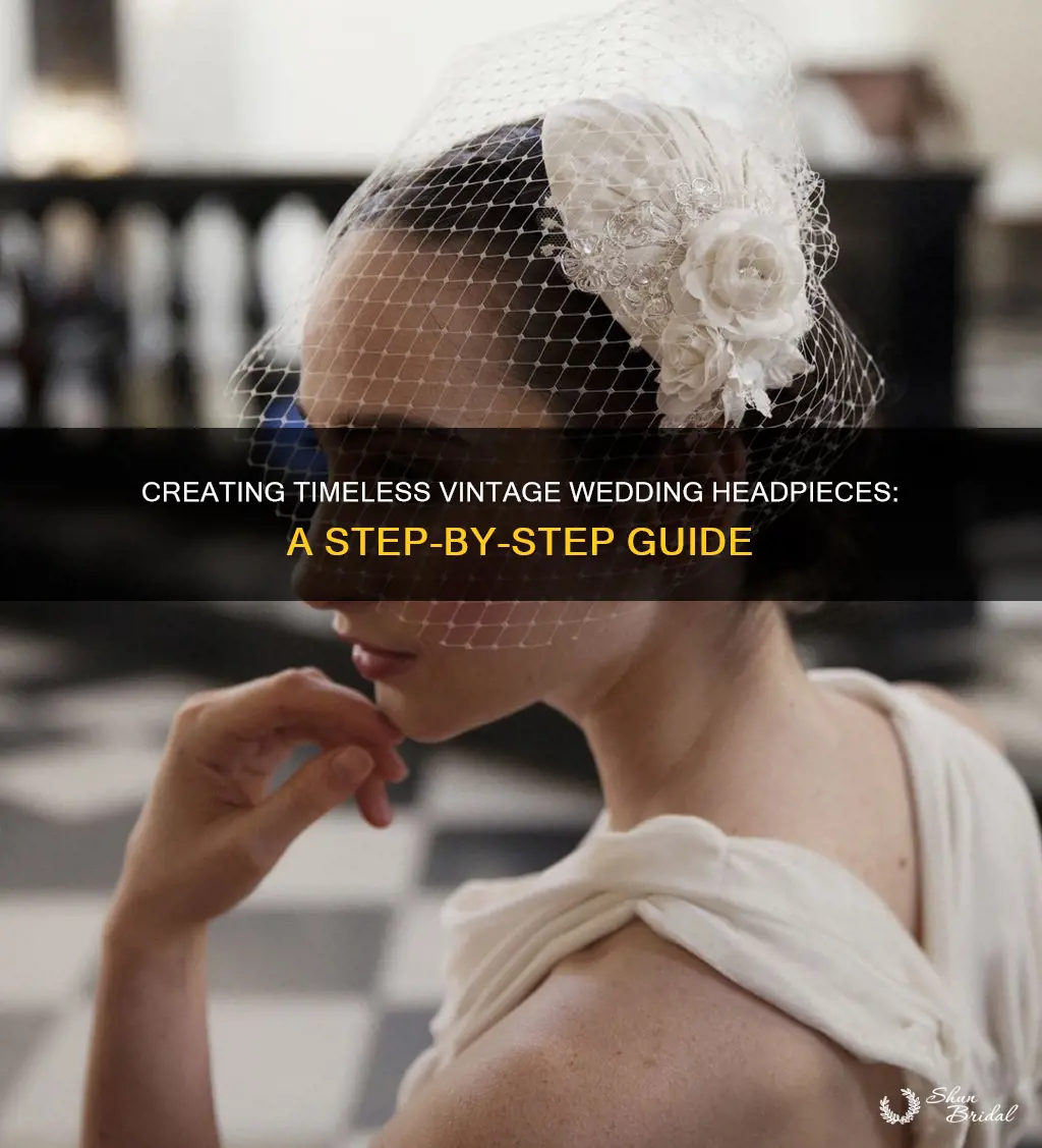 how to make vintage wedding headpieces