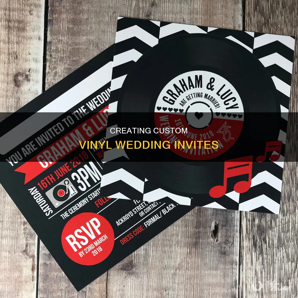 how to make vinyl wedding invitations