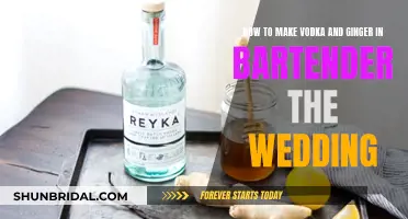 Bartender's Ginger Vodka Wedding Cocktail Guide