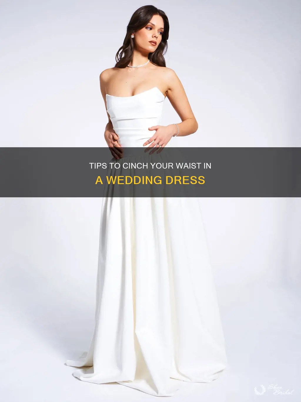 how to make waist look smaller in wedding dress