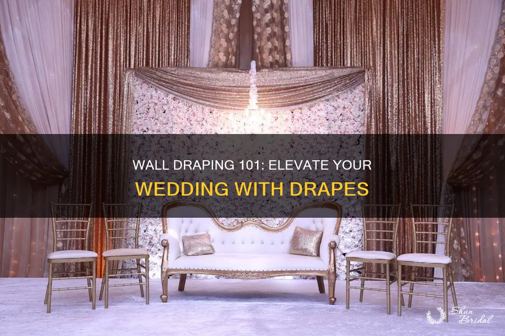 how to make wall drapes for weddings