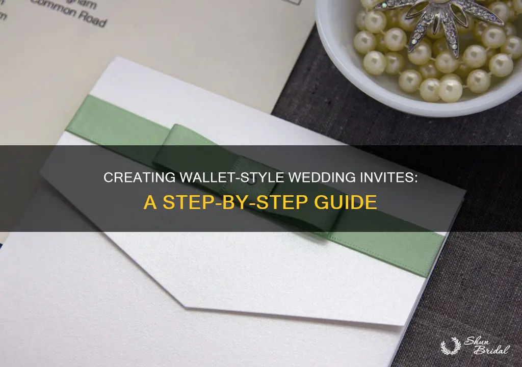 how to make wallet style wedding invitations