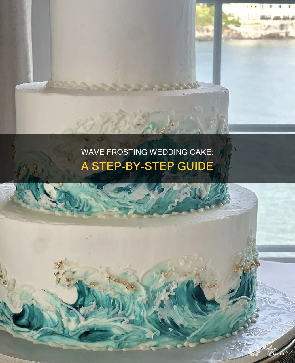 how to make wave frosting wedding cake