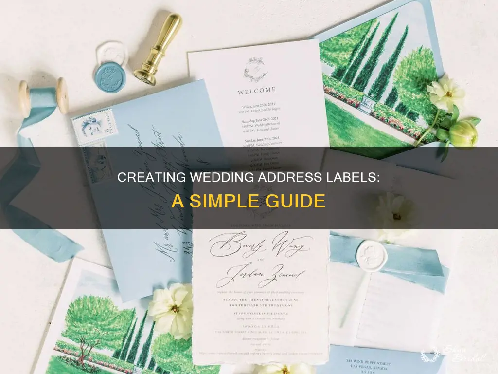 Creating Wedding Address Labels: A Simple Guide | ShunBridal