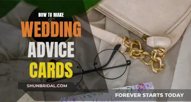 Crafting Wedding Advice Cards: Tips and Tricks