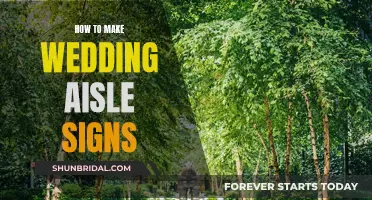 Creating Wedding Aisle Signs: A Step-by-Step Guide for Couples