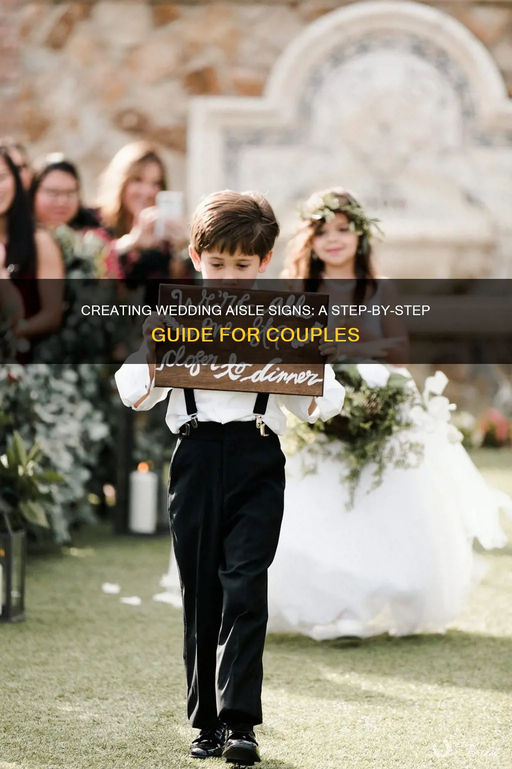 how to make wedding aisle signs