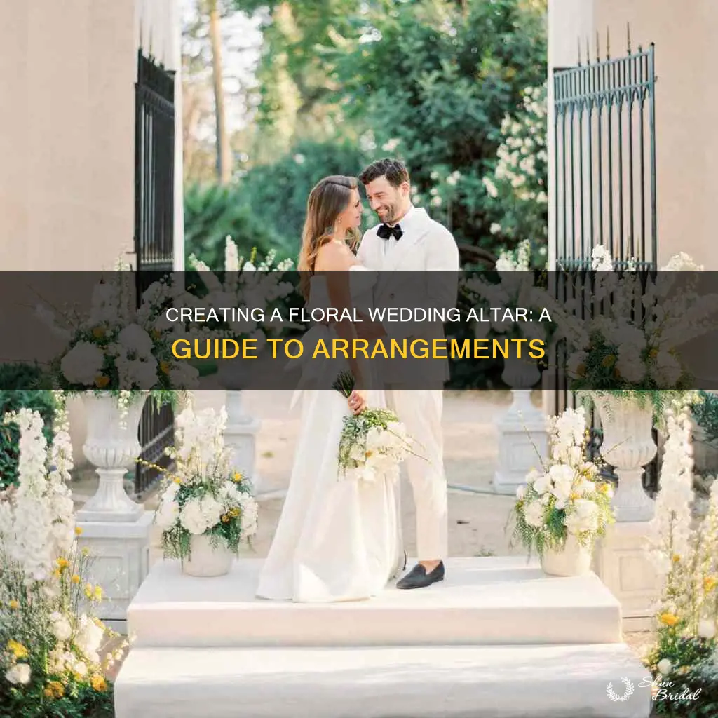 how to make wedding altar floral arrangements