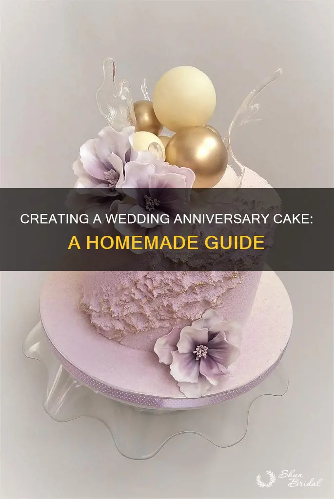 how to make wedding anniversary cake at home