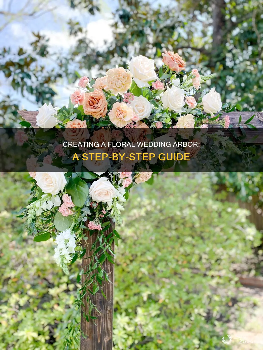 how to make wedding arbor flowers