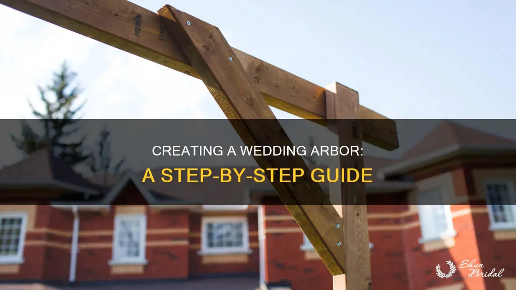 how to make wedding arbor