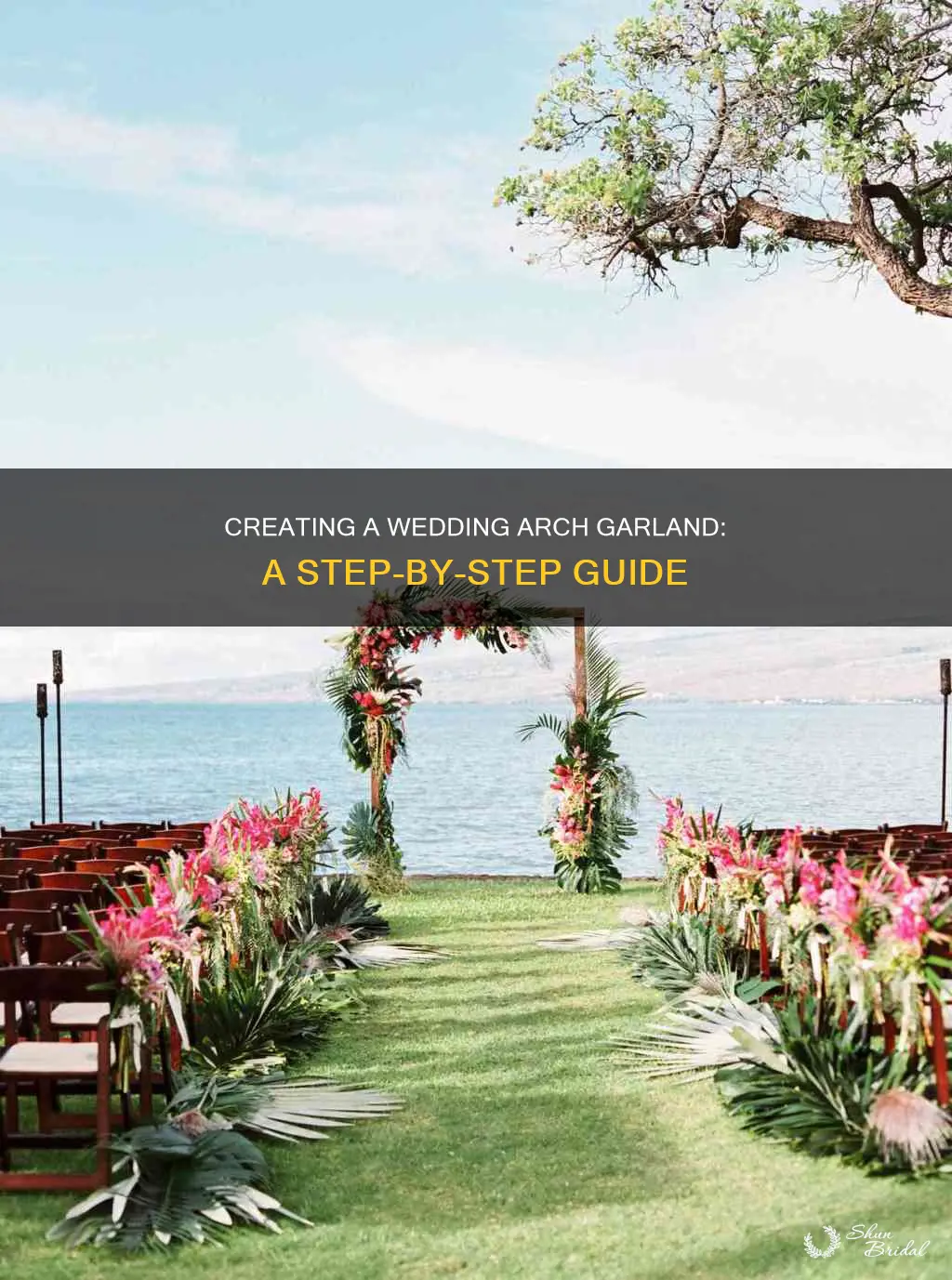 how to make wedding arch garland