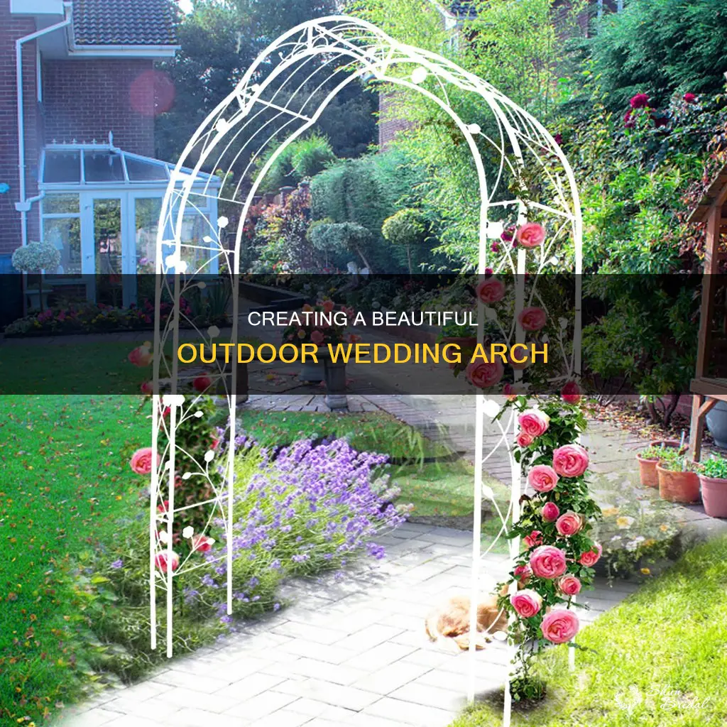 how to make wedding arch outdoor