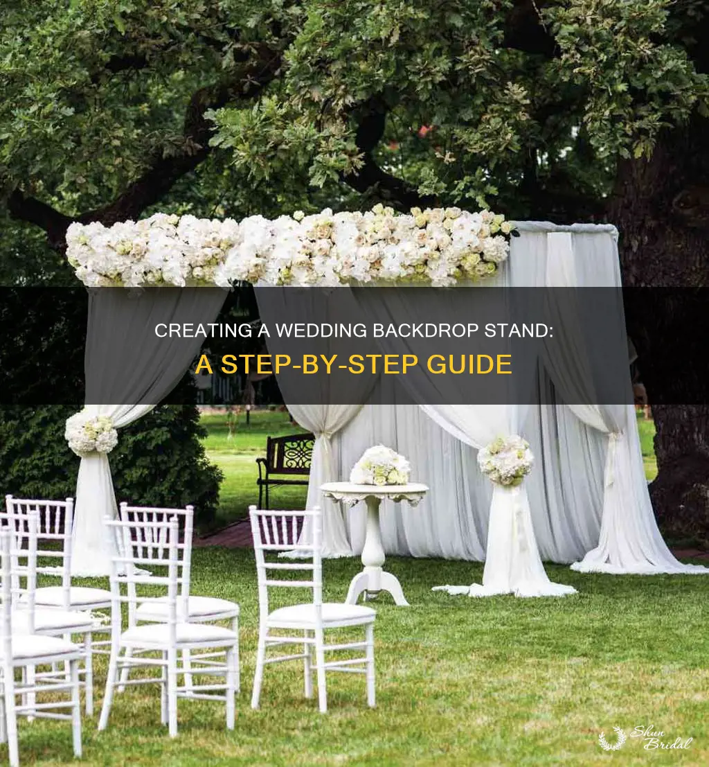 how to make wedding backdrop stand