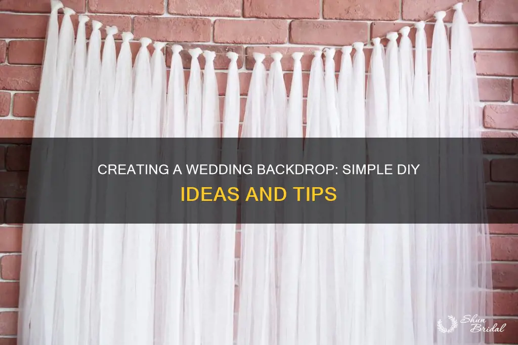 how to make wedding backdrop