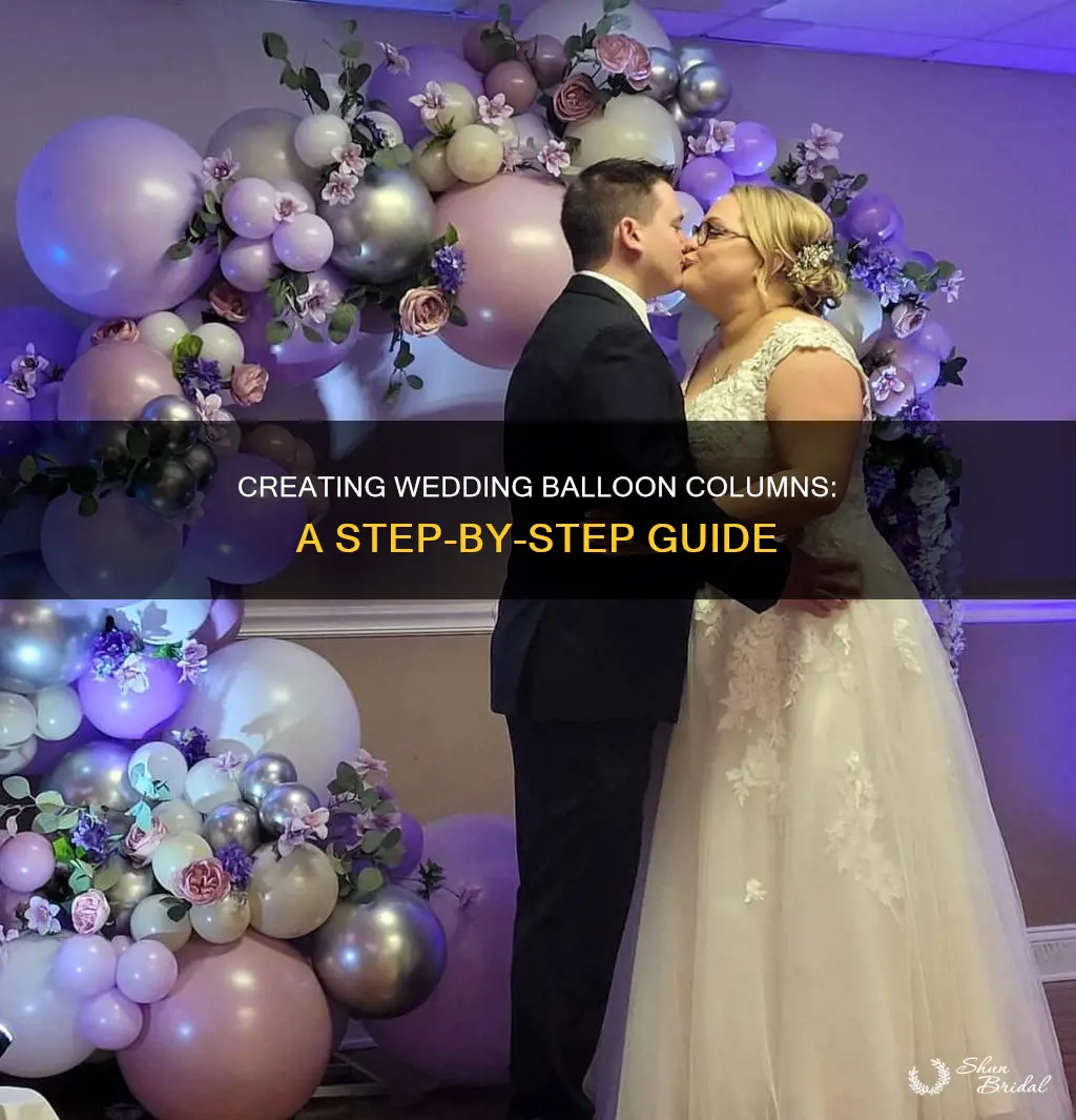 how to make wedding balloon columns