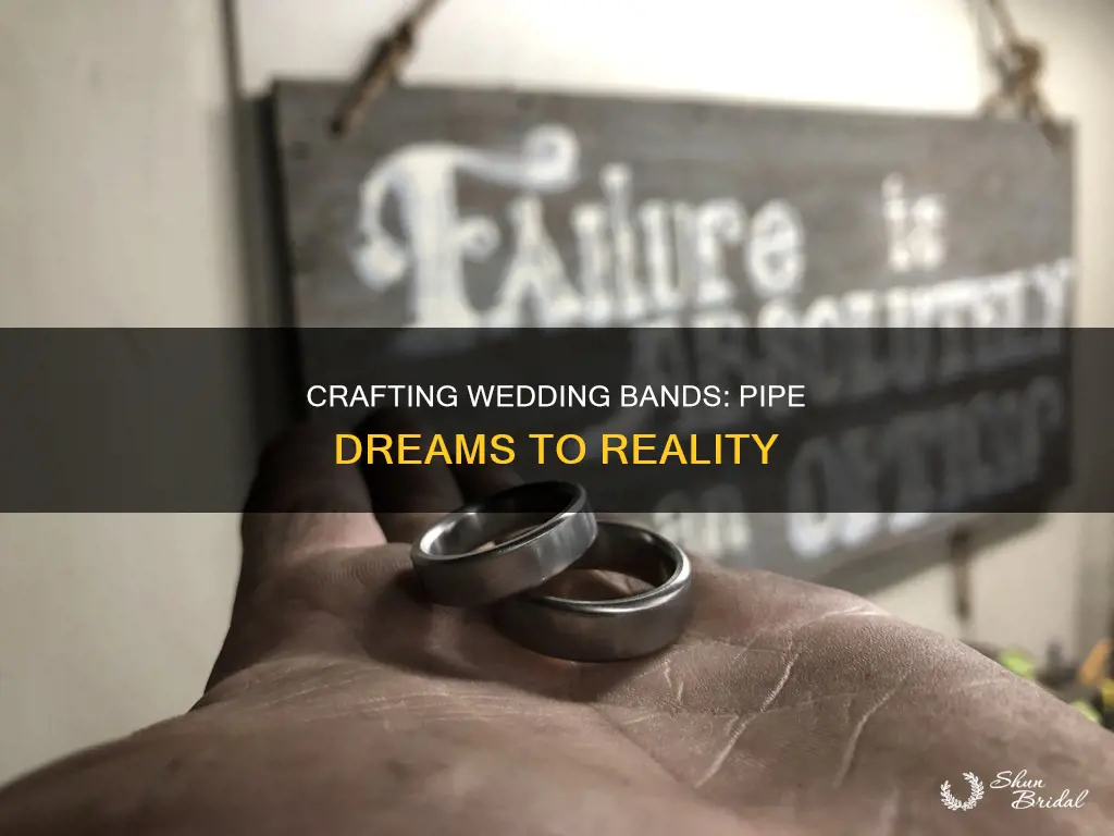 how to make wedding bands out of pipe