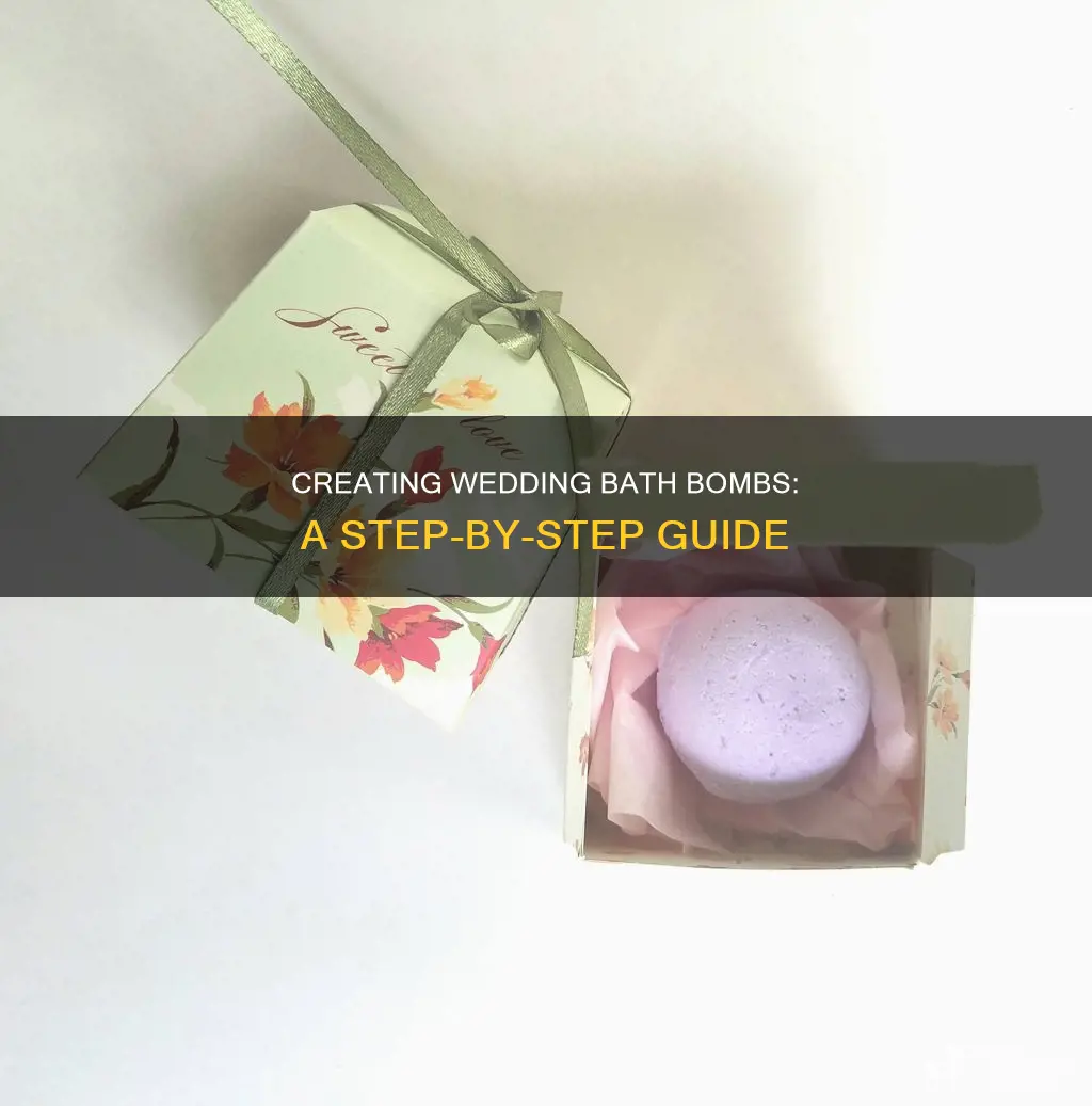 how to make wedding bath bombs