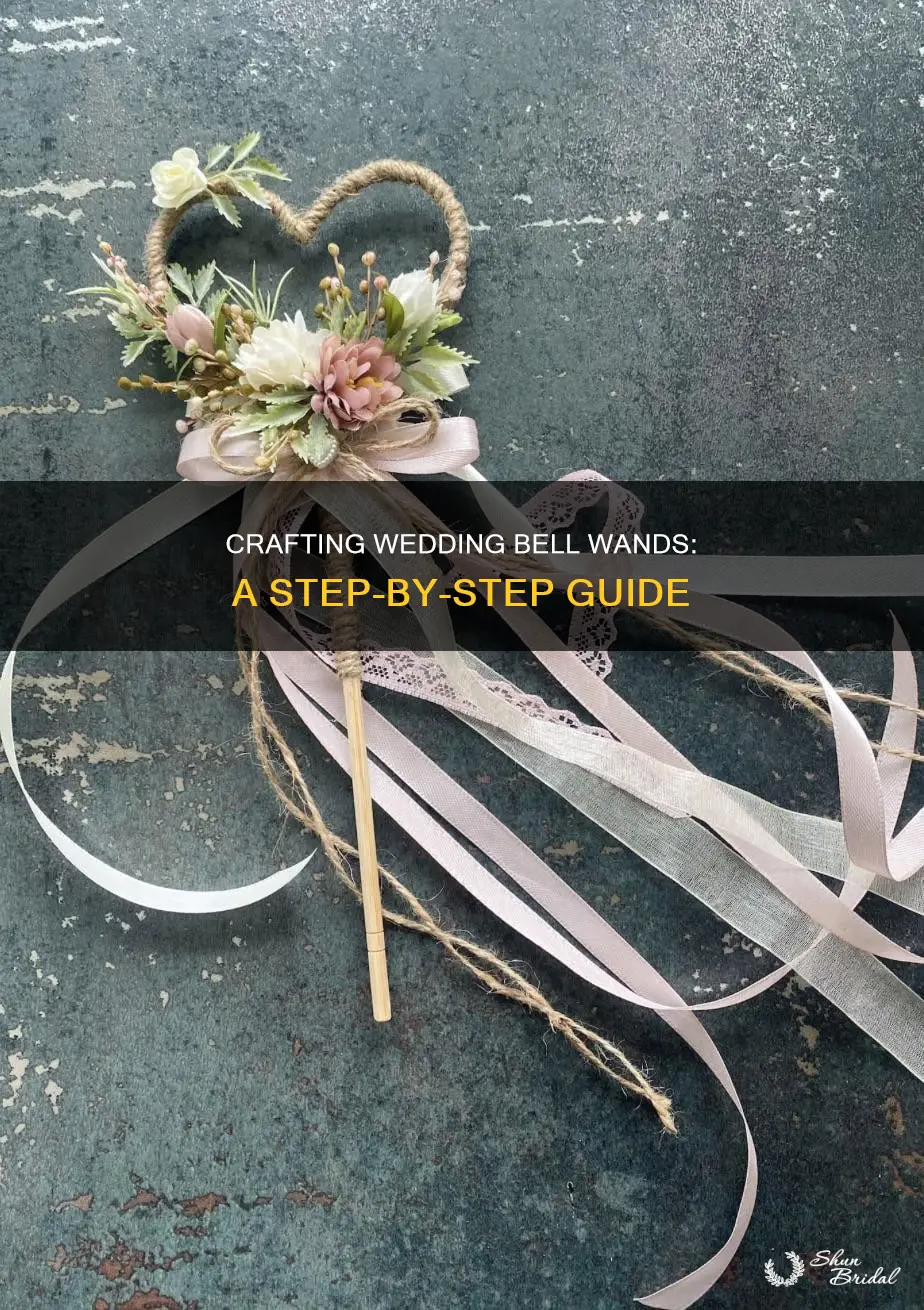 how to make wedding bell wands