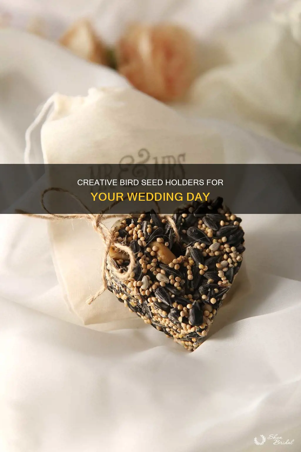 how to make wedding bird seed holders