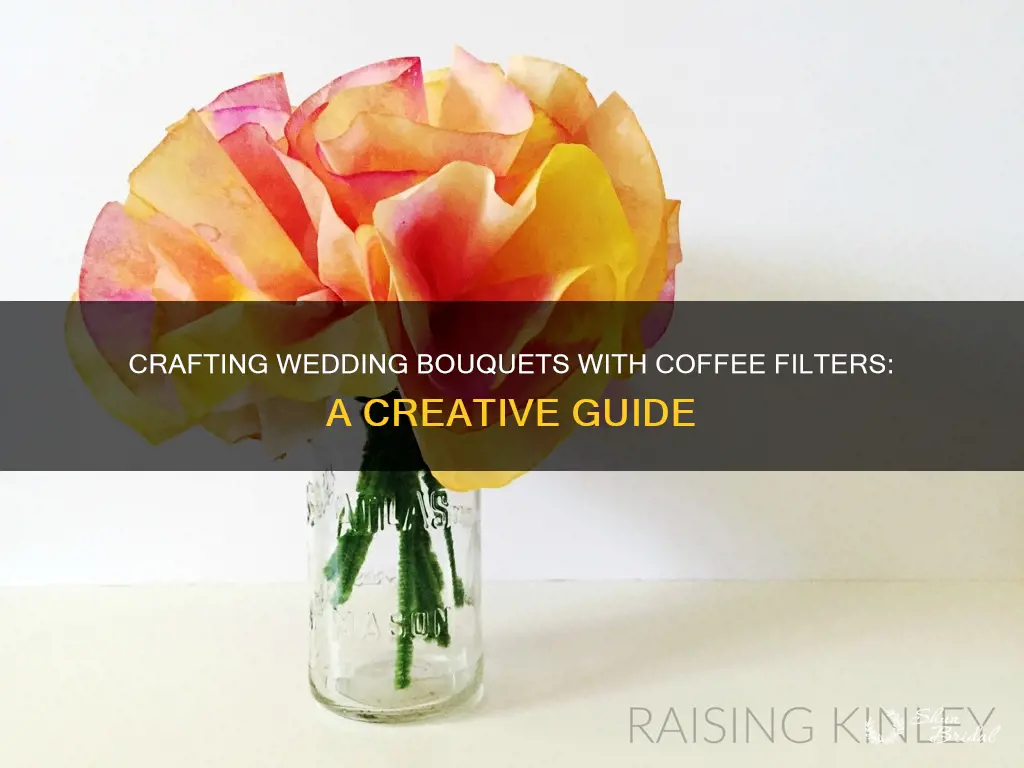 how to make wedding bouquets using coffee filters