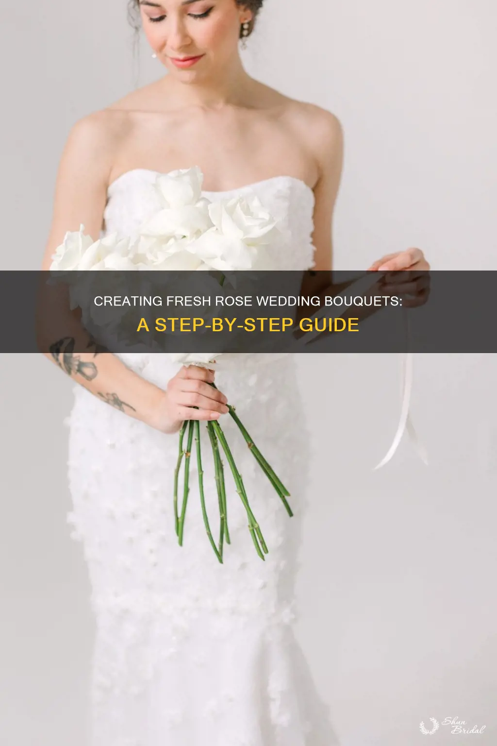 how to make wedding bouquets with fresh roses