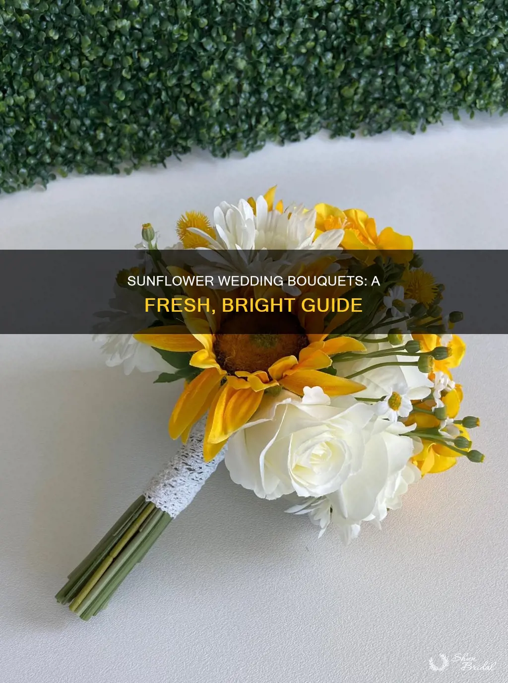 how to make wedding bouquets with fresh sunflowers