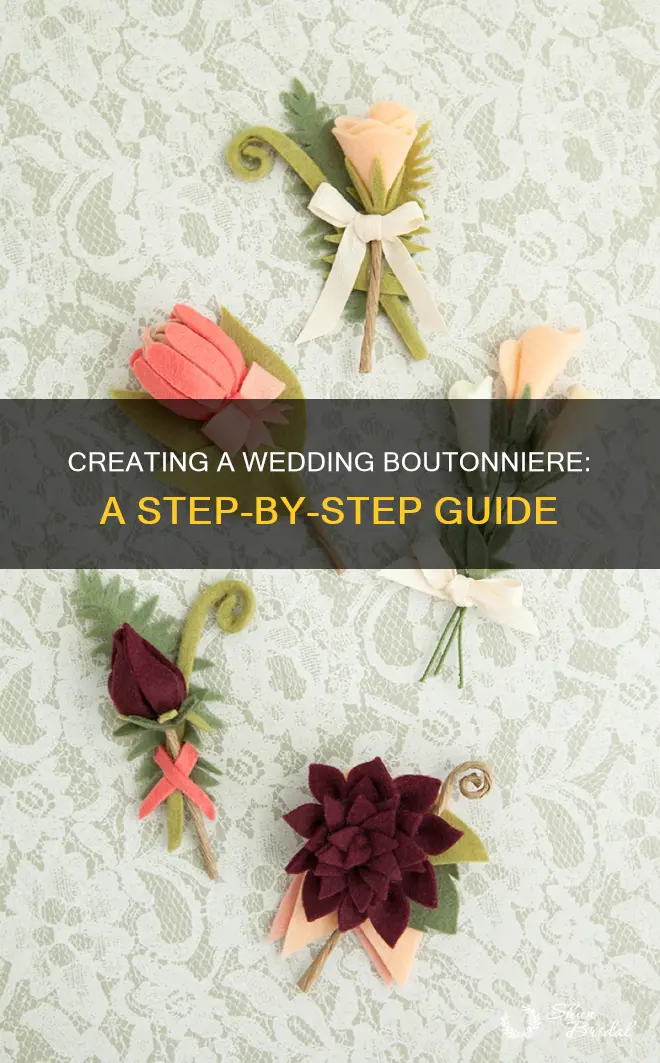 how to make wedding boutonniere