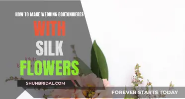 Creating Silk Flower Wedding Boutonnieres