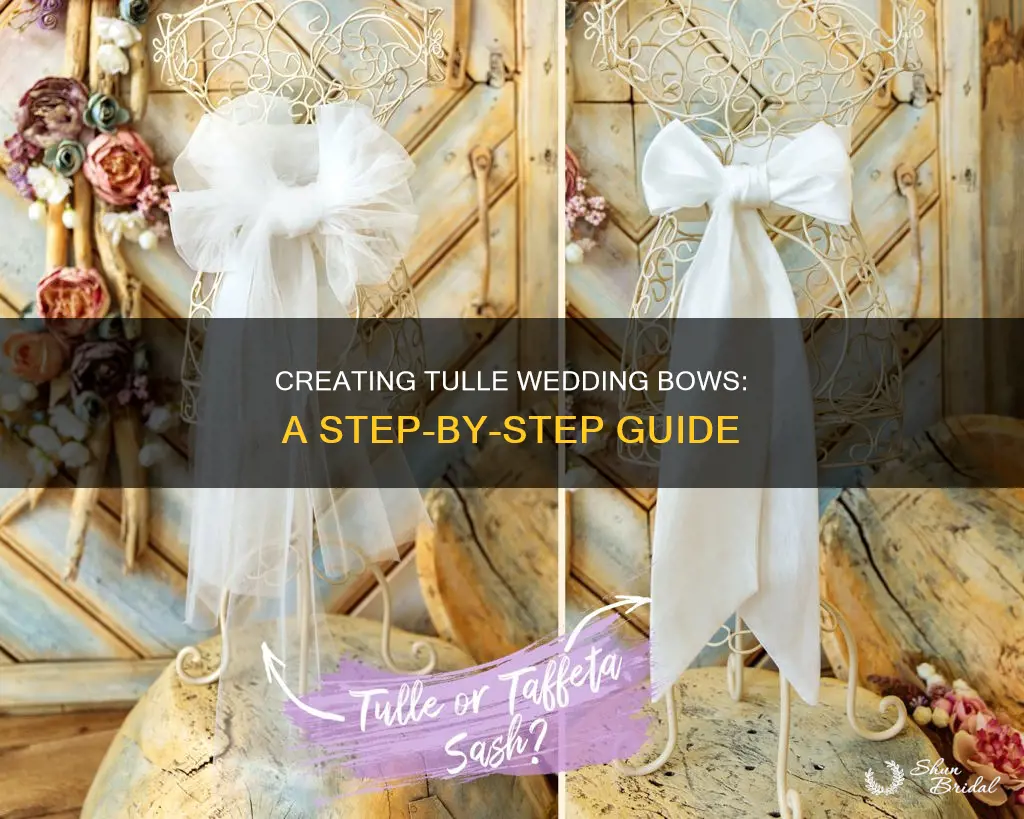 how to make wedding bow with tulle