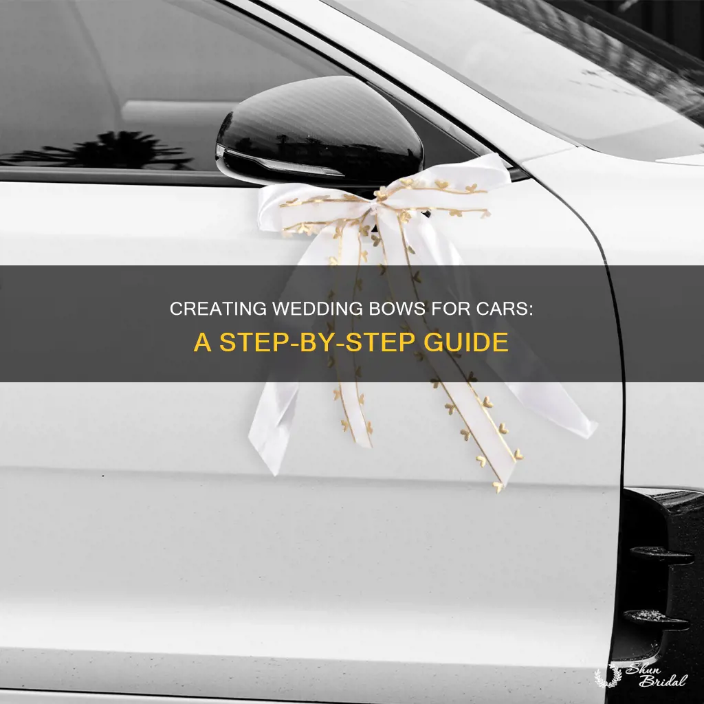 how to make wedding bows for cars