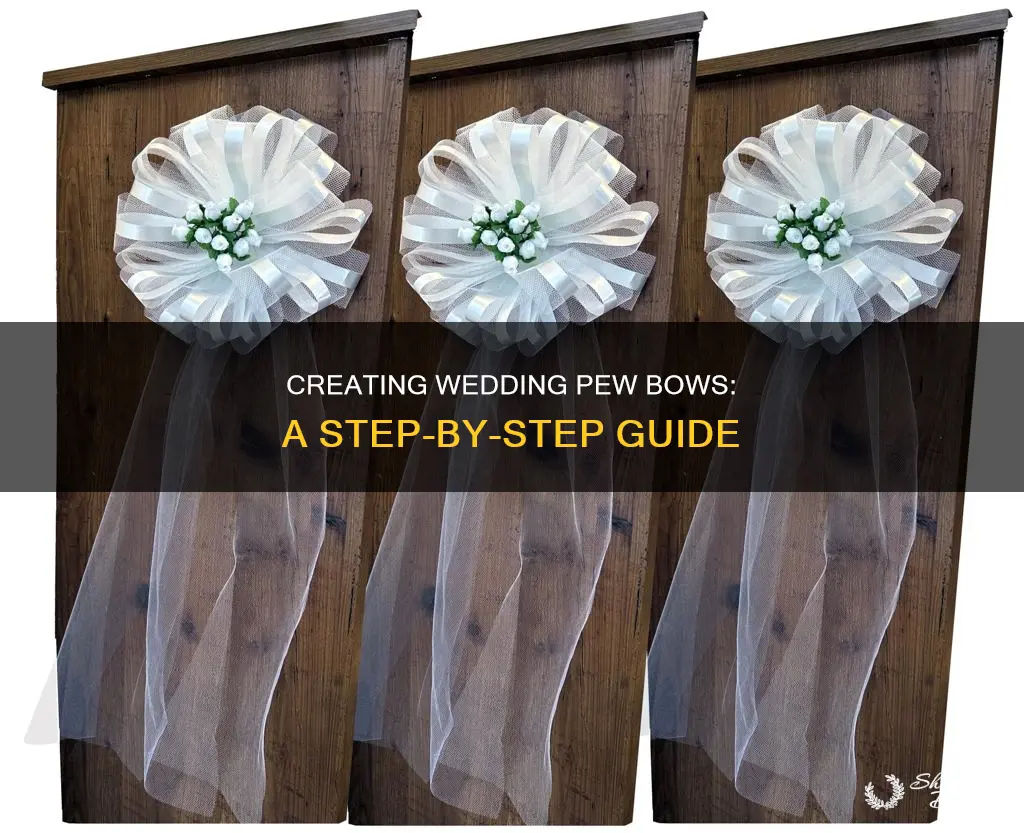 how to make wedding bows for pews