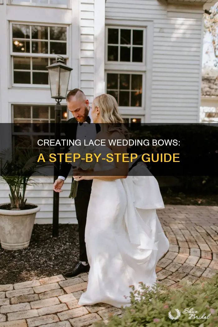 how to make wedding bows out of lace