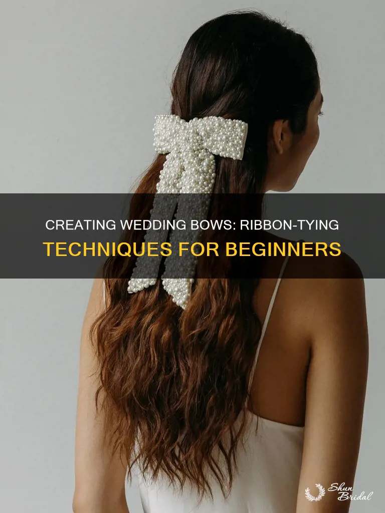 how to make wedding bows out of ribbon