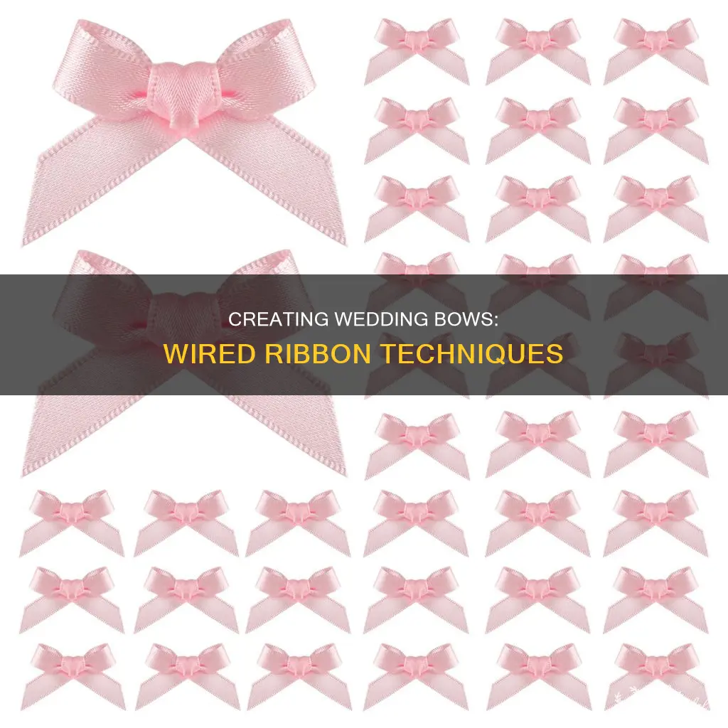 how to make wedding bows with wired ribbon