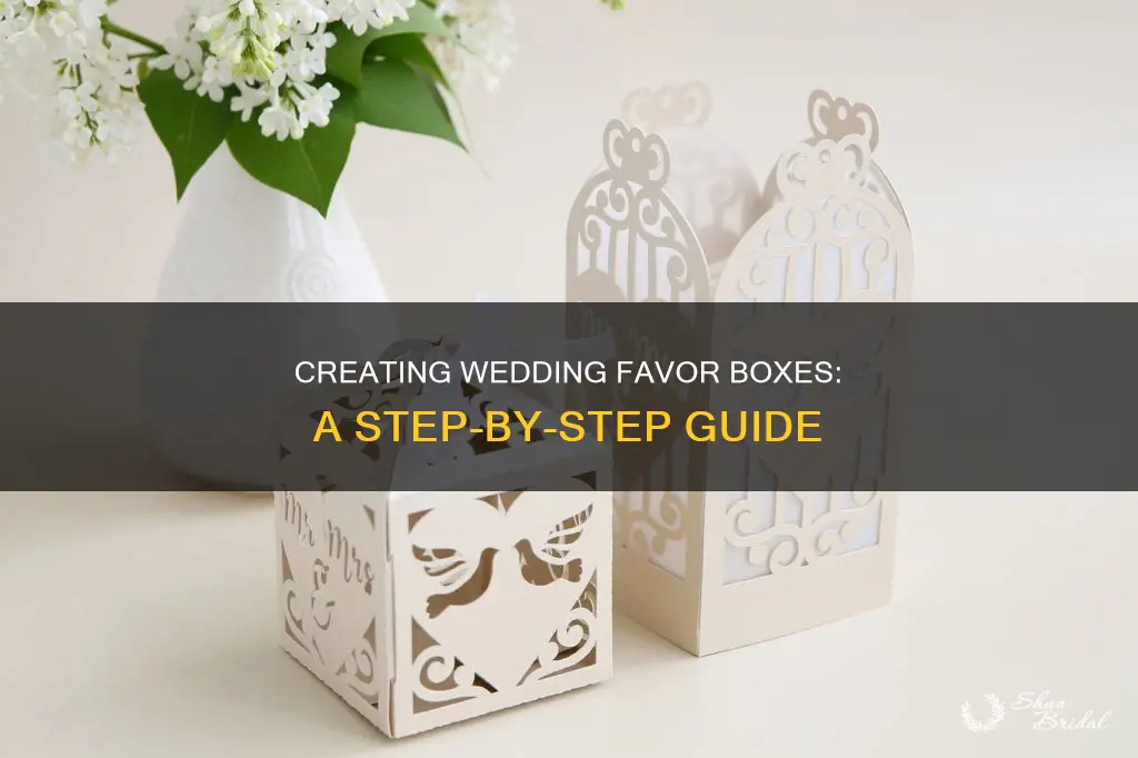 how to make wedding boxes for favors