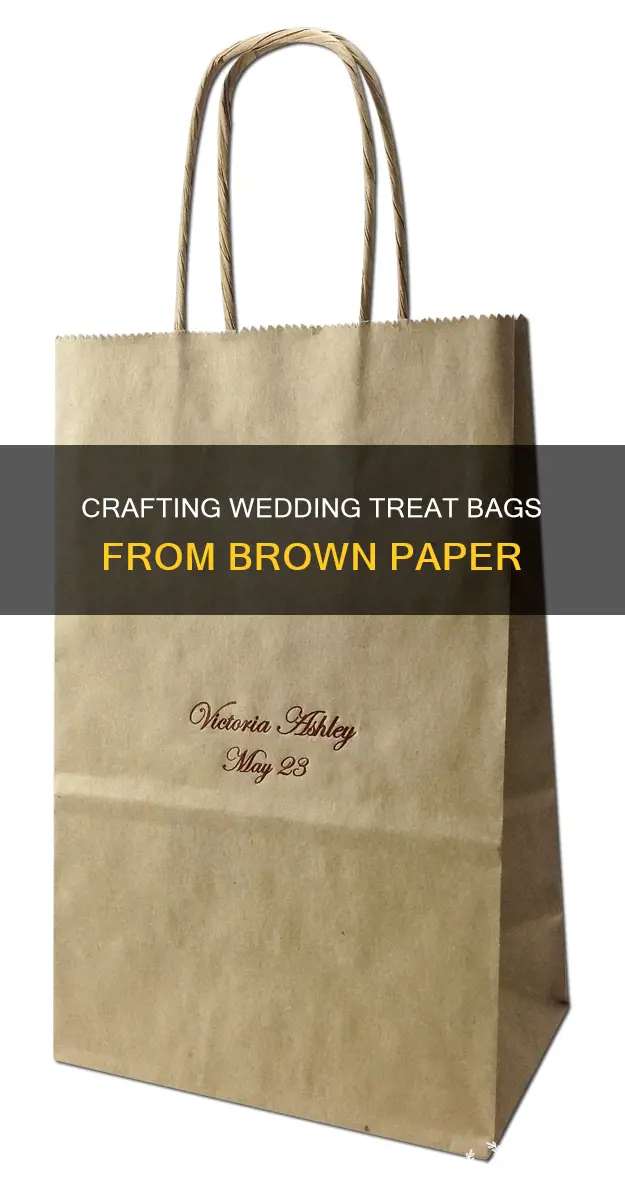 how to make wedding brown paper treat bags