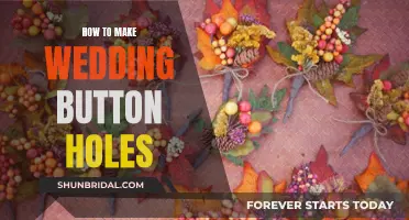 Creating Wedding Button Holes: A Step-by-Step Guide