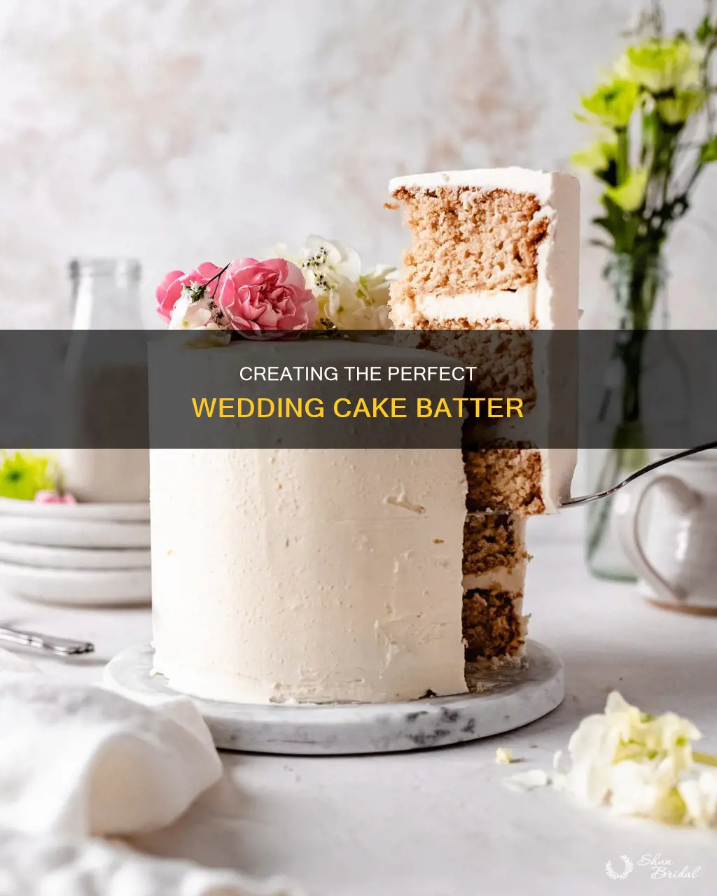 how to make wedding cake batter